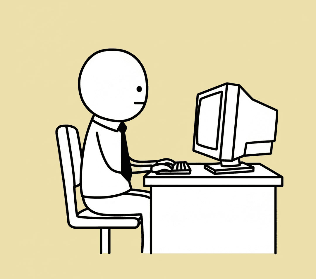 09:04 — at the desk